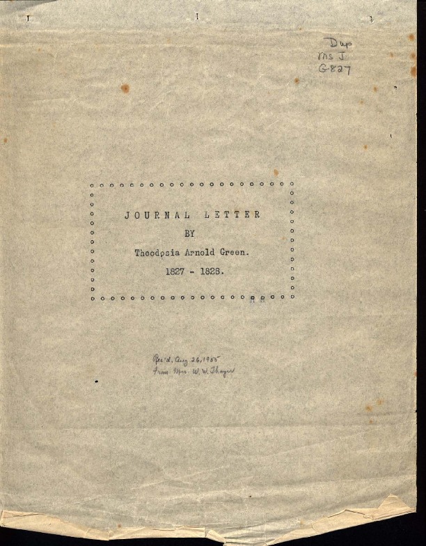 Green, Theodosia_1827-1828_Journal Letters_Typescript.pdf