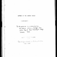 Andrews, Seth - Missionary Letters - 1837-1847_To family in the U.S.