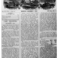 The Friend - 1861.11.01 - Newspaper