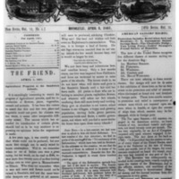 The Friend - 1861.04.01 - Newspaper