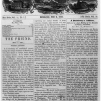 The Friend - 1861.05.01 - Newspaper