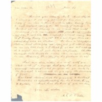 Wilcox, Lucy E. (Hart) - Letters to Lucy Eliza Hart Wilcox at Hilo - Locke, Martha L. (-----) ~ June 10, [1837]