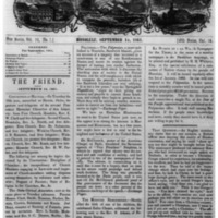 The Friend - 1861.09.14 - Newspaper