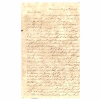 Wilcox, Lucy E. (Hart) - Letters to Lucy Eliza Hart Wilcox at Hilo - Knapp, Charlotte (Waimea) ~ August 8, 1837